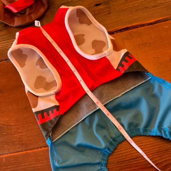 3/$20 Cowboy TOY STORY WOODY Dog Costume in Blue and Brown - Picture 4 of 4